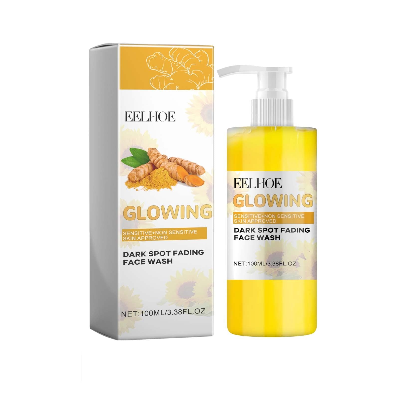 Turmeric face wash for dark spots and glowing skin