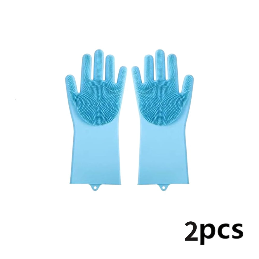 reusable kitchen cleaning gloves