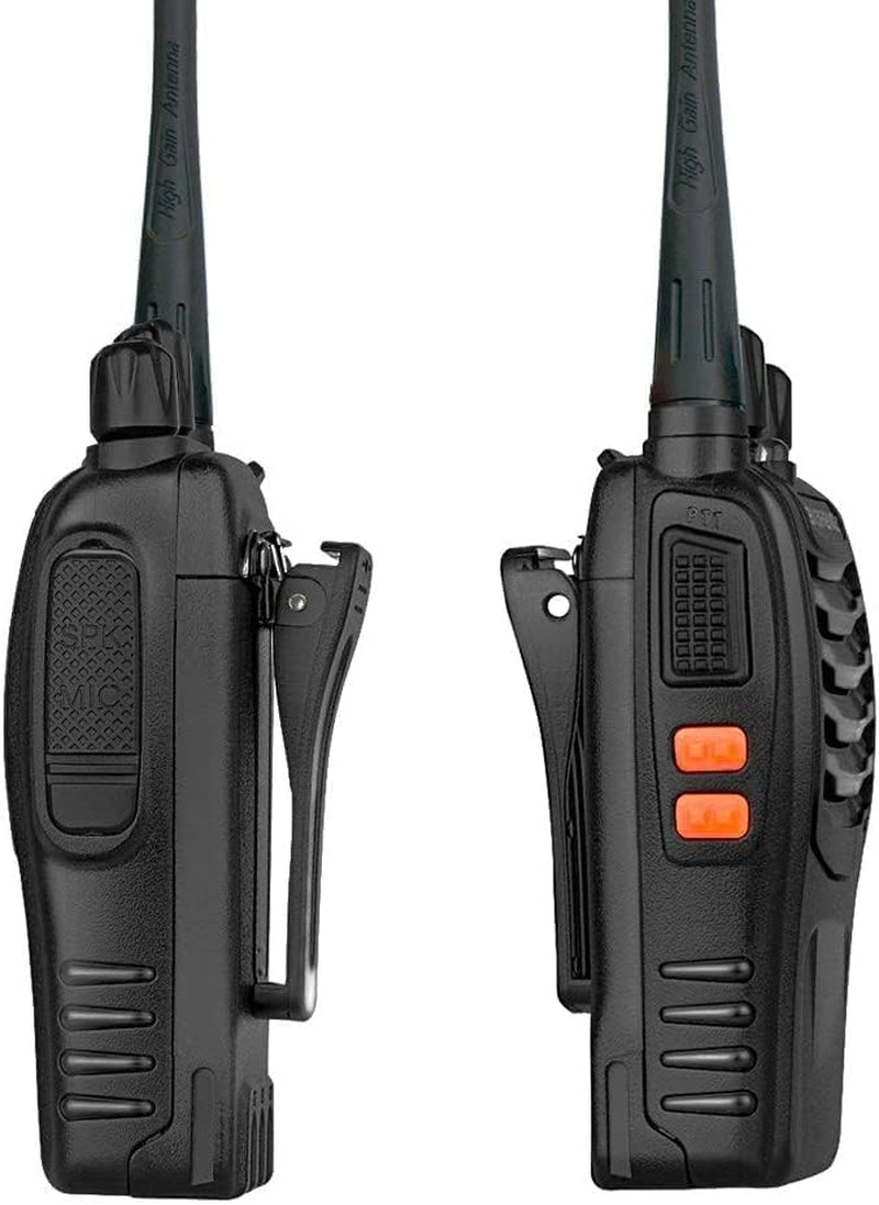 Walkie Talkies Bf-888S Long Range Two-Way Radios for Adults Rechargeable Handheld Interphone Professional UHF Communicator 3 Pack Walky Talky Set with Earpiece,Li-Ion Battery and Charger