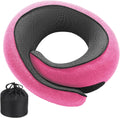 ® Snail Neck Pillow Memory Foam with Magicstrap – Adjustable Ergonomic Travel Pillow for Office/Airplane/Car, Washable Cover, Portable Cervical Support (Gray)