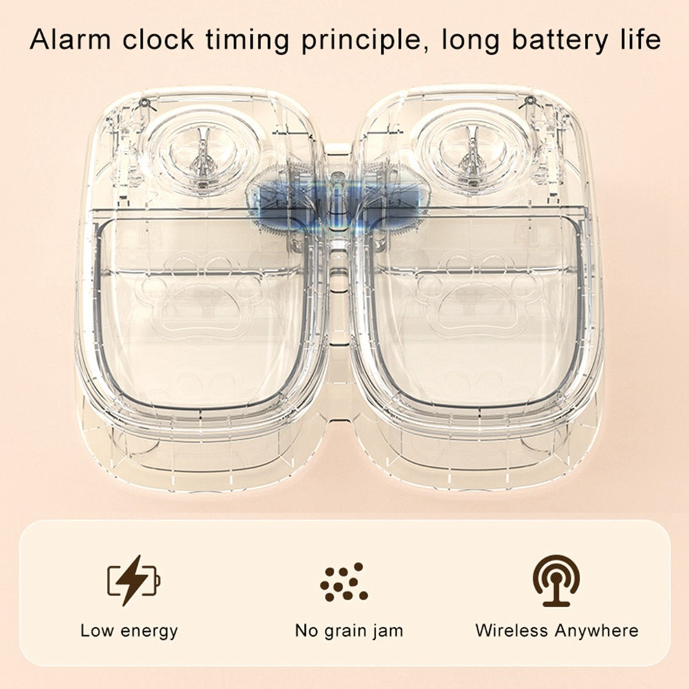 Automatic Pet Feeder – Smart Gravity Food & Water Dispenser for Cats & Dogs with Stainless Steel Bowl