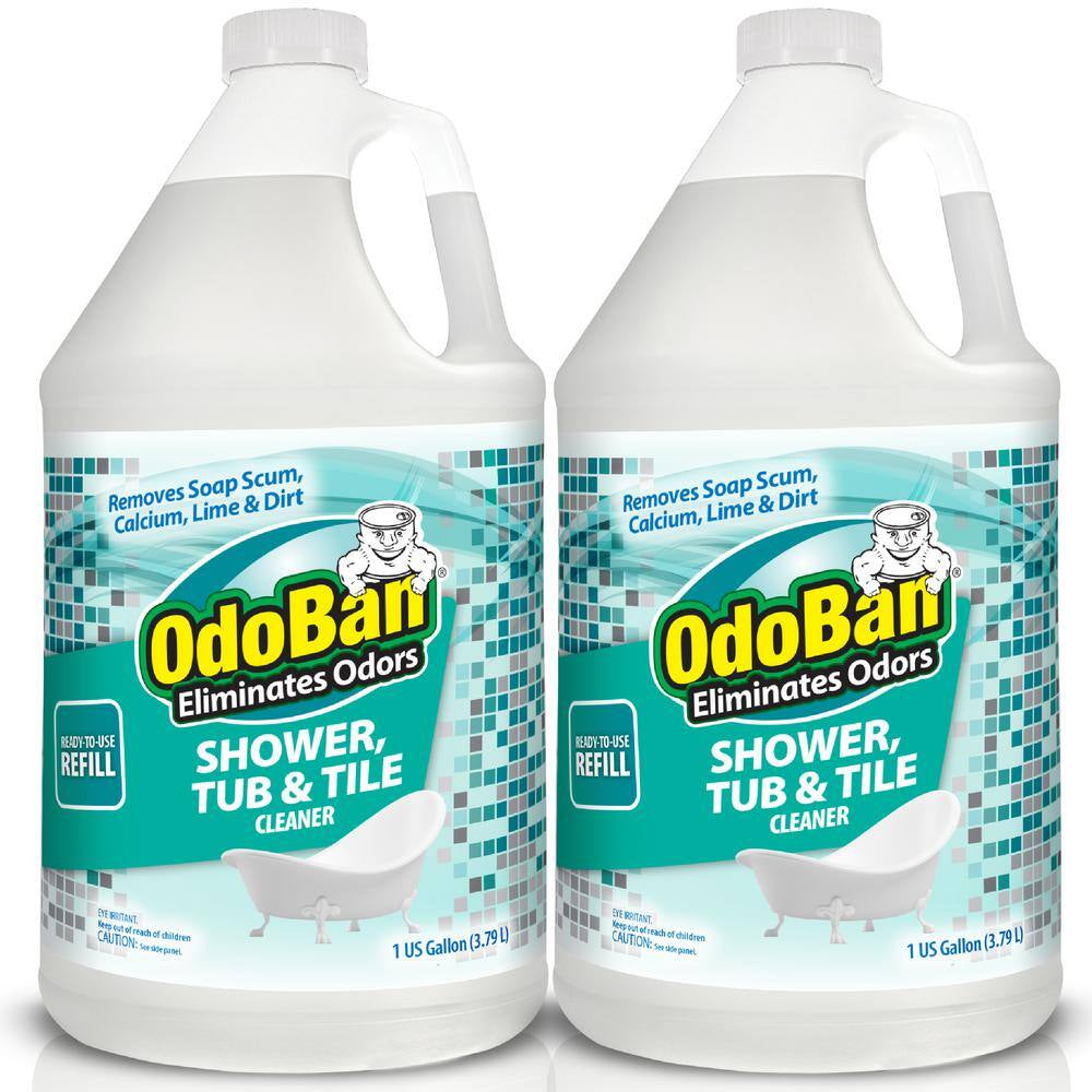 1 Gal. Shower, Tub and Tile Cleaner Refill (Ready-To-Use), Powerful Foaming Bathroom Cleaner (2-Pack)